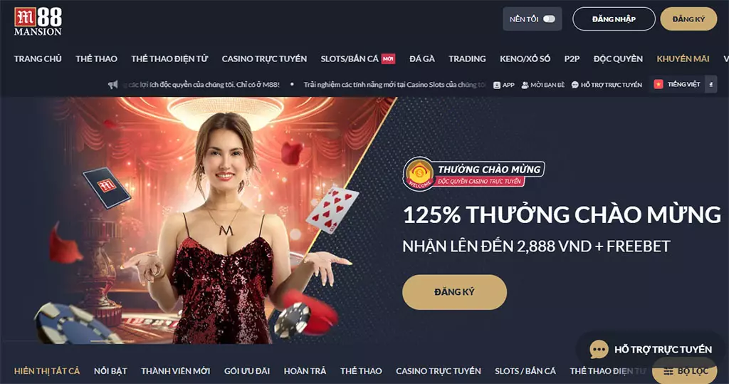 M88 - Trang Nhà Cái Cá Cược M88 Mansion Số #1 Châu Á